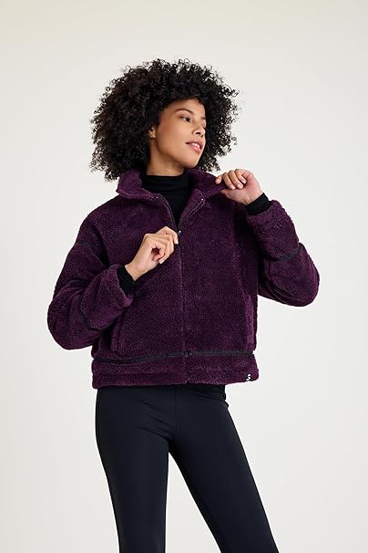 Kadın Peluş Mont Mor Tarzınızı Yansıtacak Cinsten